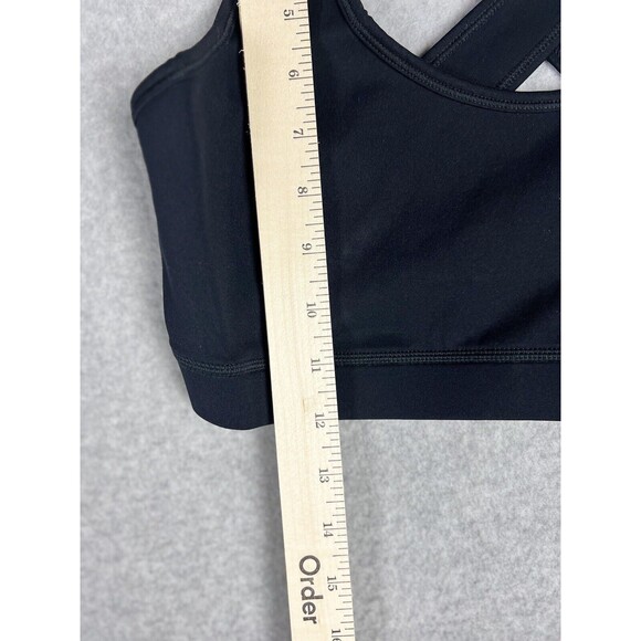 Fourlaps Sports Bra Womens L Black Infinity Crossback Support Stretch 4Laps NEW - Picture 8 of 16